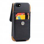 Wholesale Vertical Card Pocket Double Loop Belt Clip Pouch Large 31 Fits iPhone 13 and more (Black)